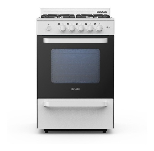 Imagen 5 de 7 de Cocina Eskabe Multigas Linea Q 57cm Q7 B Blanca Ceramic Blue