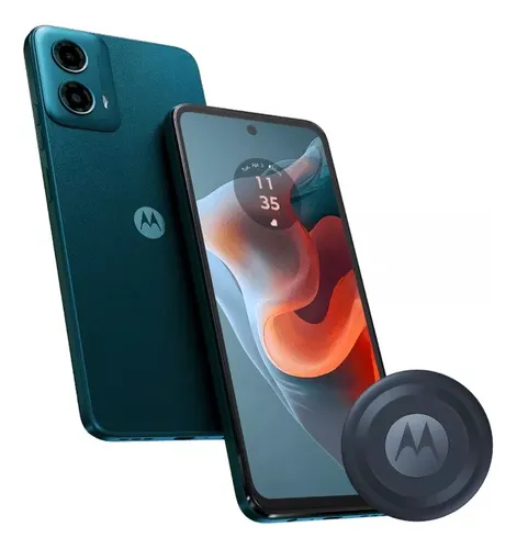 Celular G34 8gb 256gb Verde Oceano + Moto Tag Negro Motorola