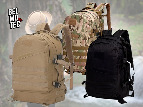 Mochila Tactica Asalto Militar Trekking Seguridad Hb Amplia