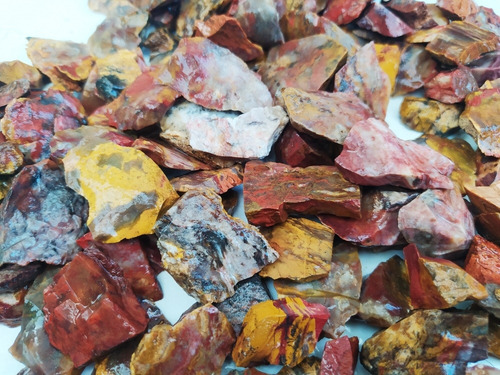 Jaspe Pedras Coloridas Bruto Cascalho Vários Tipos 3,5 Kg Vermelho Amarelo Cinza Branco Rosa Marrom