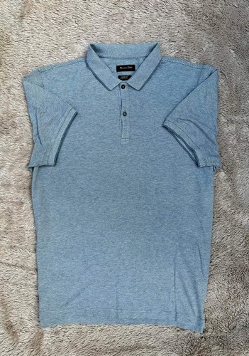 Playera Gris Tipo Polo Massimo Dutti Talla Xl De Hombre 