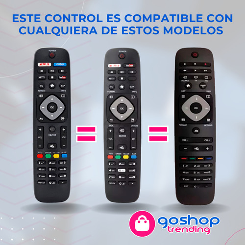 2pz Control Compatible Philips Todas Pantallas Smart Tv Pfl