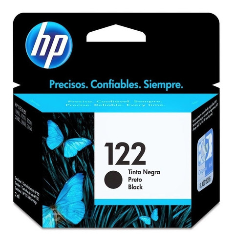 Imagen 7 de 8 de Cartucho Hp 122 Negro Original Deskjet 1000 2050 3000 3050