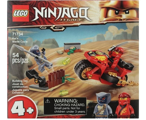 Imagen 1 de 6 de Lego Ninjago - Kai's Blade Cycle - 54 Pcs - 71734 - 