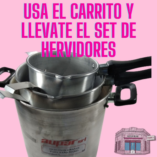 Imagen 2 de 6 de Hervidor/olla N° 1 Baño Maria Vela/jabon Calidad Premium