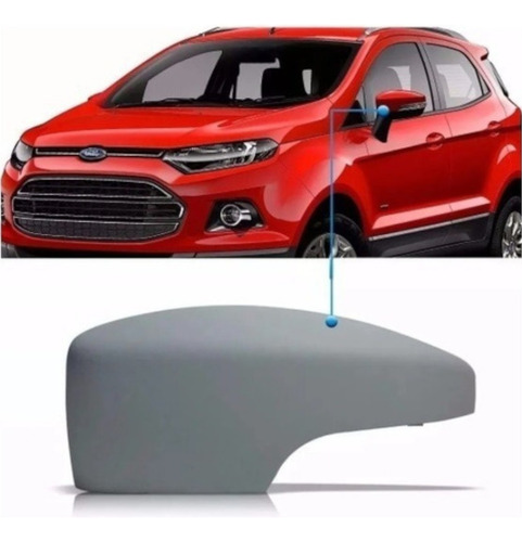 Capa Primer Com Furo Pisca Retrovisor Ecosport 2013 Em Diant