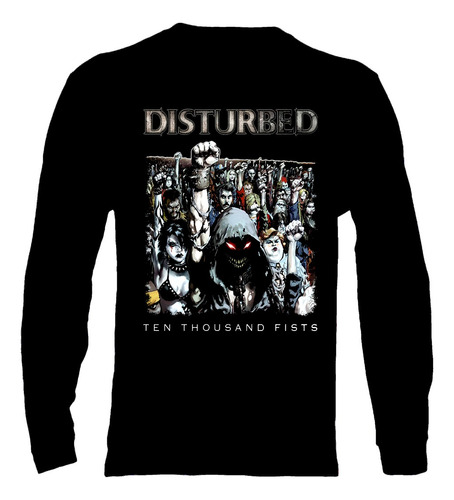 Polera Manga Larga Disturbed - Ver 08 -  Ten Thousand Fists