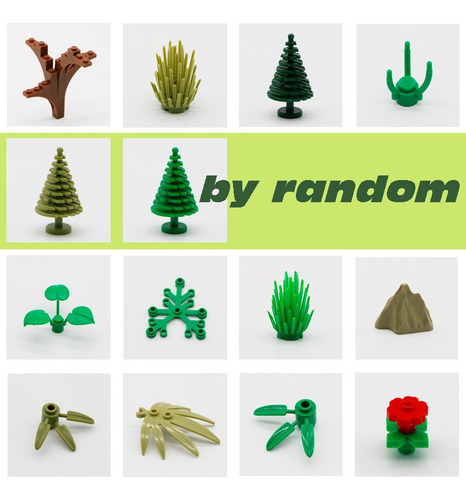 Bloques De Plantas Y Flores Compatible Con Lego Ladrillos