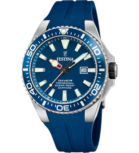 Reloj Para Hombre Festina F20664 F20664/1 Azul