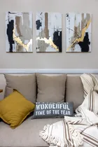 Comprar Cuadros Nordicos Tripticos Pintados A Mano Modernos Living