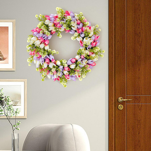 Corona De Flores De Tulipán Artificial Corona Del Estilo A