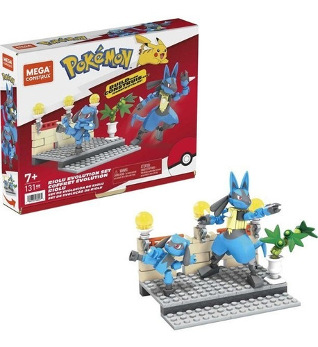 Set Evolucion De Riolu Pokemon-mega Construx 131 Pcs