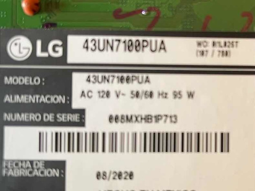 Tiras Leds Lg 43un7100pua Ssc_43uk63_7led_rev01_180228 Hp* (Usado)