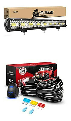 Barra De Luz - Barra De Luz Led Nilight De 26 Pulgadas, 540 