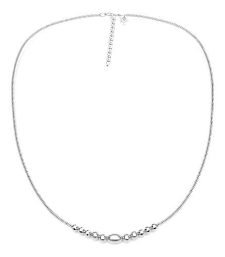 Imagen 1 de 9 de Collar Gargantilla Plata 925 Bolita Diamantada Mujer Agálea
