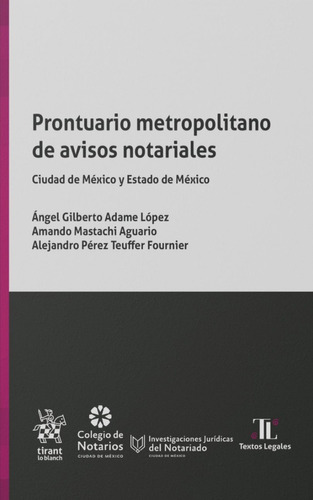 Prontuario Metropolitano De Avisos Notariales - Angel Lopez