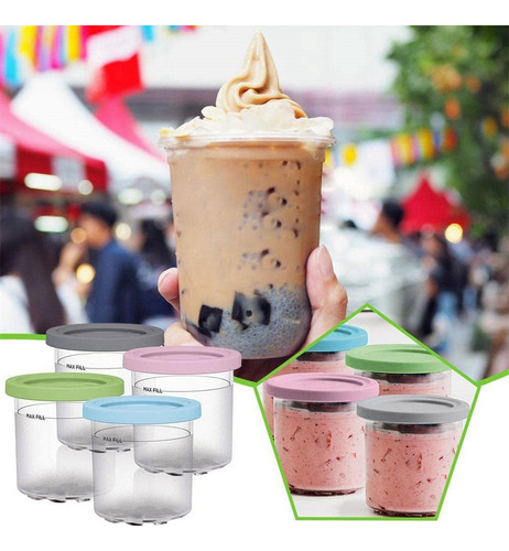 Xpa 8 Vasos Para Pintas De Helado, Recipientes Para Helado