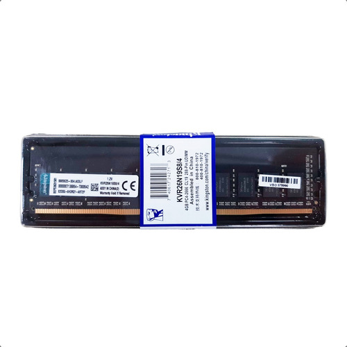 Memória 4gb Ddr4 2666 Kvr26n19s8/4