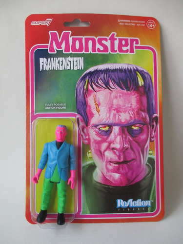 Super 7 Funko Reaction Universal Monsters Frankestein (Usado)