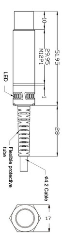 Asc1205-np Sensor Inductivo Inoxidable M12 Pnp-npn Sn=5mm