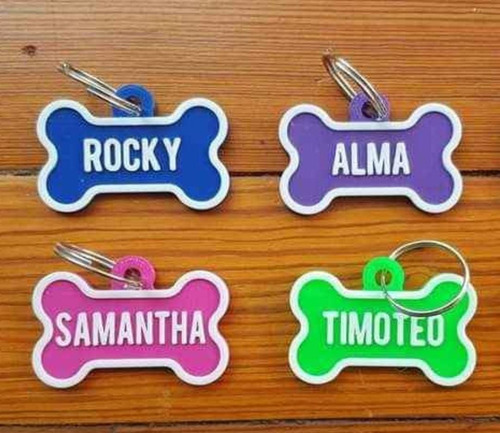 Placa Personalizado De Mascota Correa - Collar