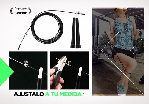 Imagen 7 de 10 de Soga Cuerda Saltar Speed Rope Rogue Fenix Crossfit Boxeo Gym