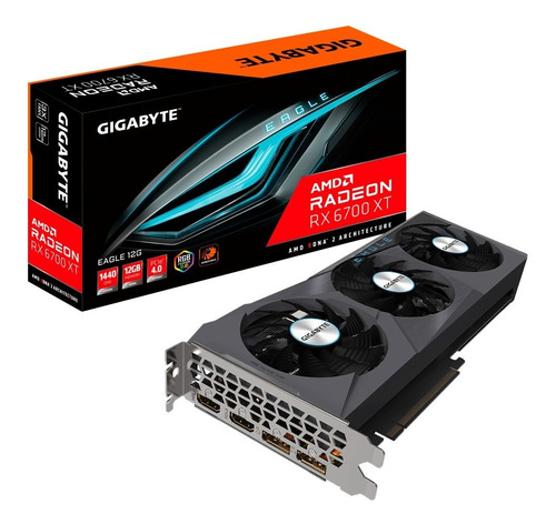 Placa De Video Gigabyte Rx 6700 12gb Gddr6 Radeon
