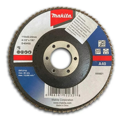 Kit De Discos Para Miniesmeriladora 4 Piezas B-90467 Makita