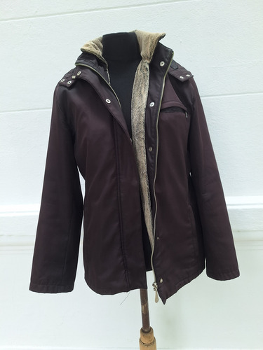 Campera Piloto Con Piel Sintetica (Usado)