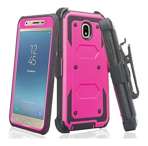 Estuche Protector Con Clip De Cintura Para Galaxy Serie J3