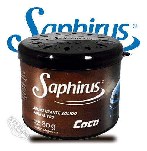 Saphirus | Lata / Latita Aromatizante | Coco | Perfume Auto