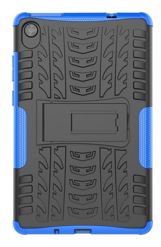 Mica + Funda Rudo Llanta Para Lenovo Tab M8 Hd Tb-8505/8506 Color Azul