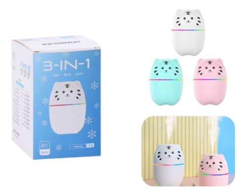 Humidificador Air De Niños/as, 250ml Kawaii Usb Para Agua