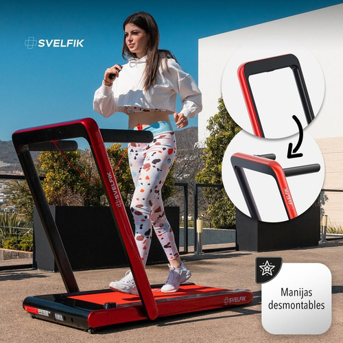 Imagen 7 de 7 de Caminadora Eléctrica Con Bocina Bluetooth 2.5 Hp Svelfik Ms