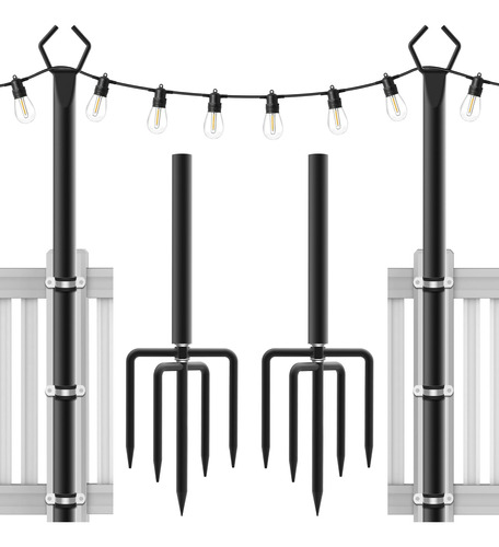 Ailbton Poste Luz Cadena 10 Pie 2 Para Exterior Al Aire