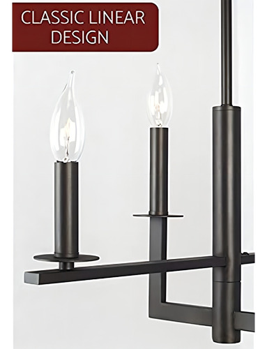 Kira Home Mila - Isla De Cocina Moderna De 33.5 Y 6 Luces