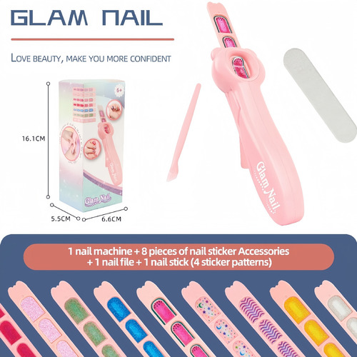 Set De Juguetes Adhesivos Para Máquinas De Uñas Diy