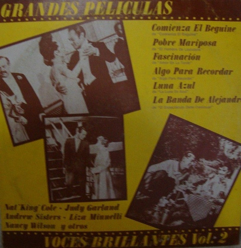 Grandes Peliculas Voces Brillantes Volumen 2 Nat Cole Lp Pvl