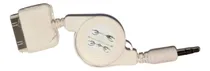 Comprar Cable Retractil Audio Auxiliar 3.5mm iPhone iPod iPad 3 U.