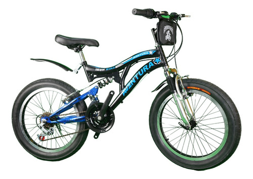 Bicicleta Full Suspensión Aventura Unisex Niña Niño Aro 20