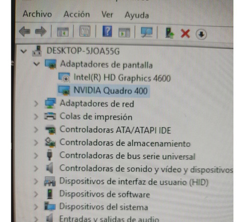 Tarjeta Grafica Nvidia Quadro 400 512mb Ddr3 64bits Pcie (Usado)