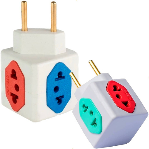 Kit 2 Benjamin Cubo Adaptador $ Entradas 250 Colorido 10a