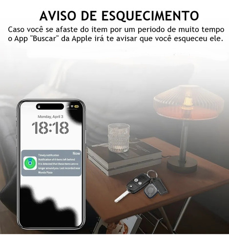 Kit 04 Rastreador Smart Tag À Prova D'água Para iPhone Ios