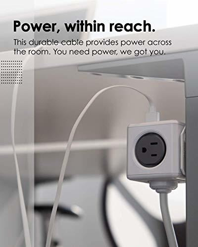 Power Strip, Allocacoc Powercube | Ampliado |, 4 Salidas Y 2