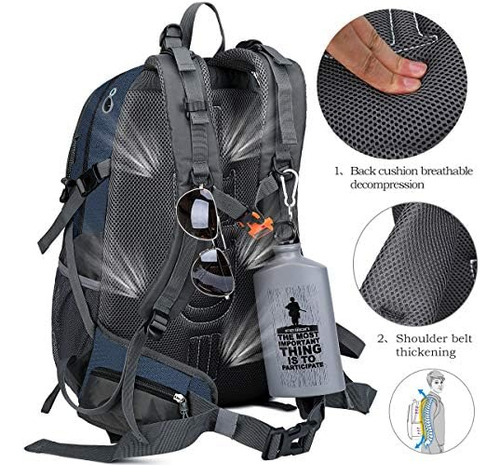 Fengdong 40l Mochila Impermeable Al Aire Libre Senderismo, C