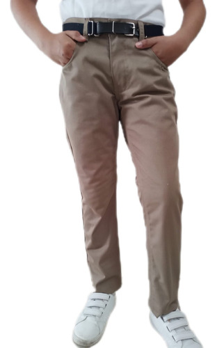 Pantalon De Gabardina Para Niño Talla 4 A La 12