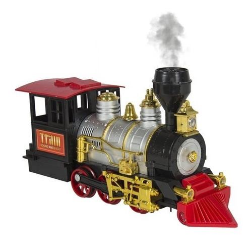 Imagen 4 de 6 de Tren Motorizado Luces Sonido Efecto Humo 18 Piezas, Bestoys