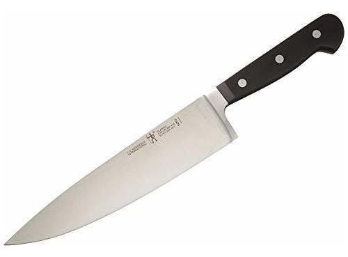 Cuchillo De Chef Profesional 8 Pulgadas Color Negro De Acero