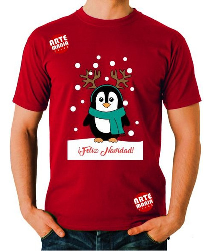 Polos Navideños Navidad Pinguino