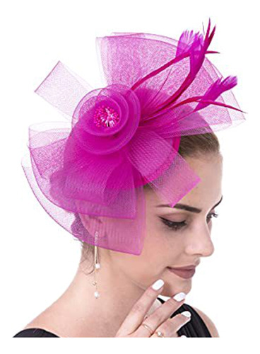 () Sombrero Fascinator Pillbox Para Mujer, Cóctel, Té, Fiest